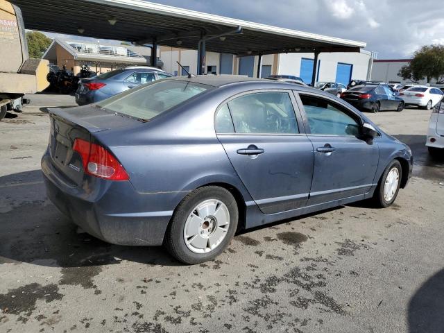 JHMFA36288S021890 - 2008 HONDA CIVIC HYBRID BLUE photo 3