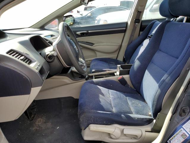 JHMFA36288S021890 - 2008 HONDA CIVIC HYBRID BLUE photo 7