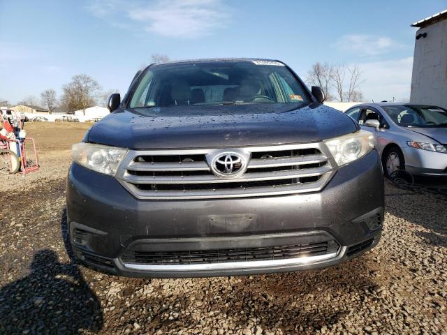5TDBK3EH0DS205081 - 2013 TOYOTA HIGHLANDER BASE Gris photo 5