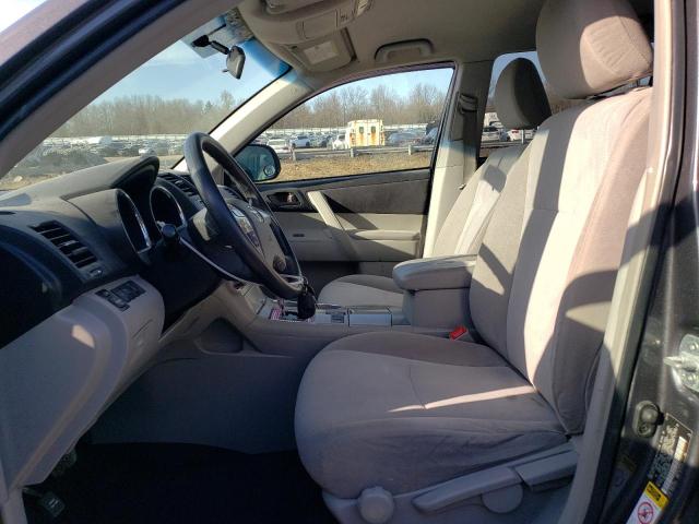 5TDBK3EH0DS205081 - 2013 TOYOTA HIGHLANDER BASE Gris photo 7