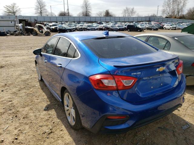 1G1BG5SM7G7237998 - 2016 CHEVROLET CRUZE PREMIER BLUE photo 2