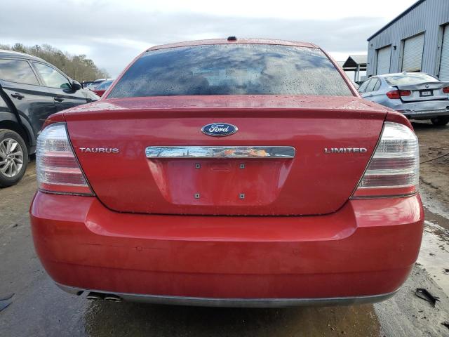 1FAHP25W89G109680 - 2009 FORD TAURUS LIMITED RED photo 6
