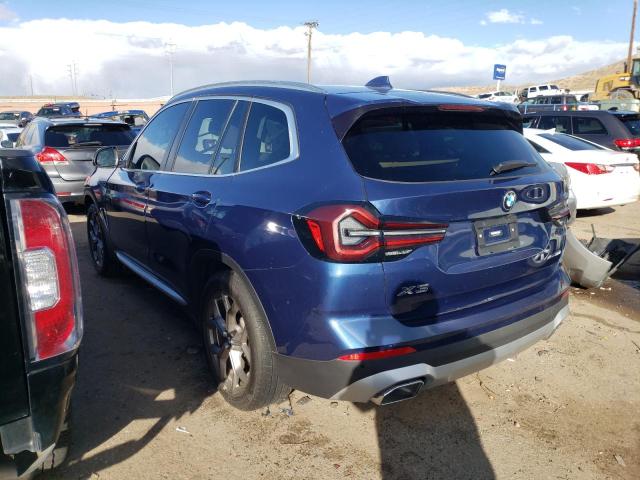 5UX53DP09N9M83029 - 2022 BMW X3 XDRIVE30I BLUE photo 2