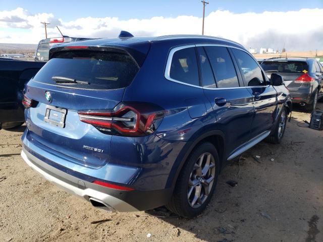 5UX53DP09N9M83029 - 2022 BMW X3 XDRIVE30I Blau Foto 3