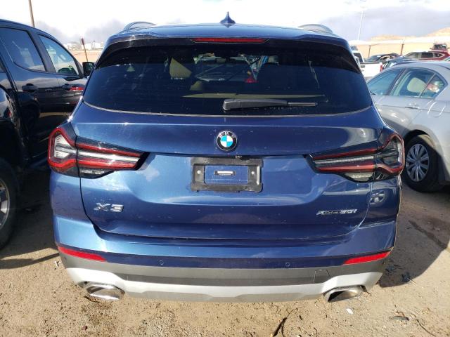 5UX53DP09N9M83029 - 2022 BMW X3 XDRIVE30I BLUE photo 6