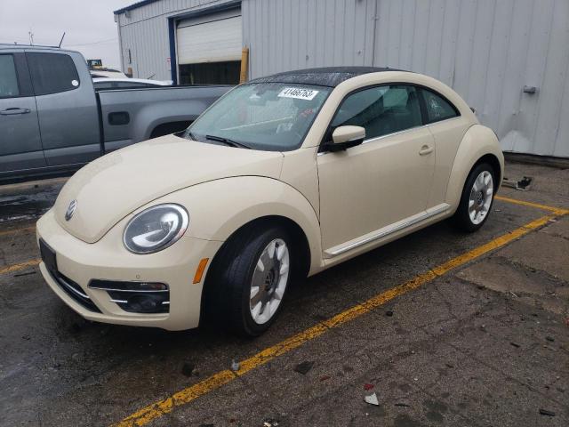 3VWFD7AT9KM712178 - 2019 VOLKSWAGEN BEETLE S CREAM photo 1