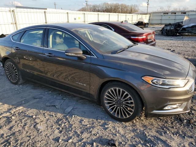 3FA6P0RUXJR210415 - 2018 FORD FUSION TITANIUM/PLATINUM HEV CHARCOAL photo 4