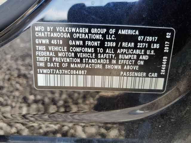 1VWDT7A37HC084867 - 2017 VOLKSWAGEN PASSAT R-LINE Grafit foto 12