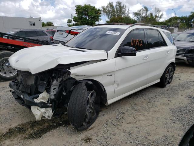 4JGDA6EB7JB105986 - 2018 MERCEDES-BENZ GLE 43 AMG WHITE photo 1