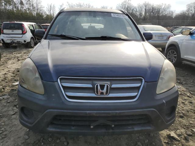 JHLRD78516C010695 - 2006 HONDA CR-V LX BLUE photo 5