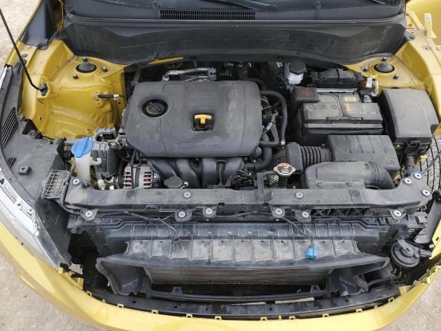 KNDEU2AA7M7119898 - 2021 KIA SELTOS S YELLOW photo 12