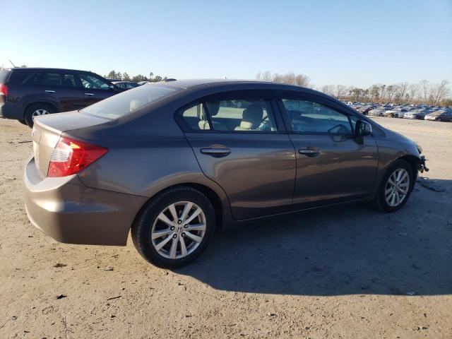 2HGFB2F97CH505279 - 2012 HONDA CIVIC EXL GRAY photo 3