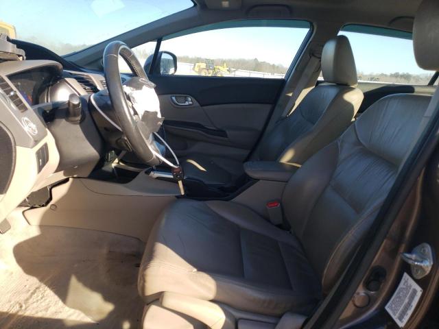 2HGFB2F97CH505279 - 2012 HONDA CIVIC EXL ნაცრისფერი ფოტო 7