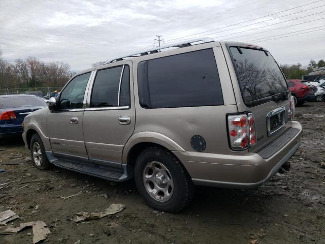 5LMFU28R91LJ24094 - 2001 LINCOLN NAVIGATOR BEIGE photo 2