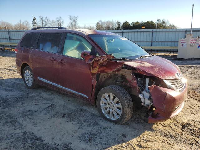 5TDJK3DCXES090170 - 2014 TOYOTA SIENNA LE MAROON photo 4