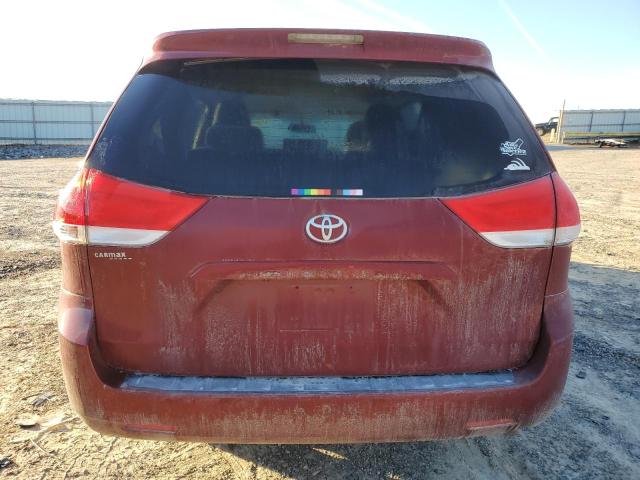 5TDJK3DCXES090170 - 2014 TOYOTA SIENNA LE MAROON photo 6