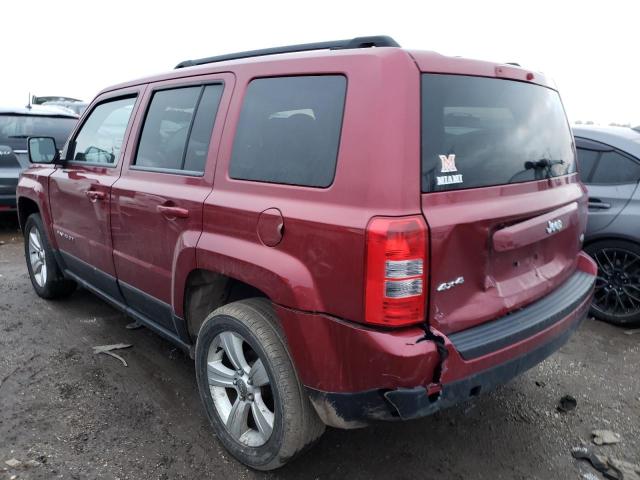 1C4NJRFB0ED628074 - 2014 JEEP PATRIOT LATITUDE BURGUNDY photo 2