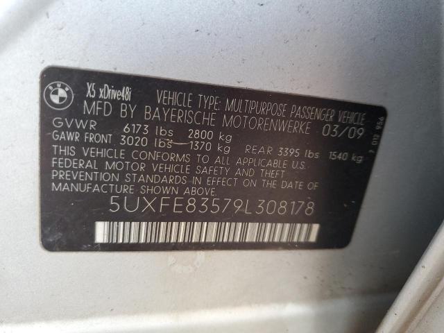 5UXFE83579L308178 - 2009 BMW X5 XDRIVE48I Gümüş foto 13