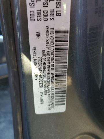 ZFBERFAT5F6A80320 - 2015 RAM PROMASTER GRAY photo 12