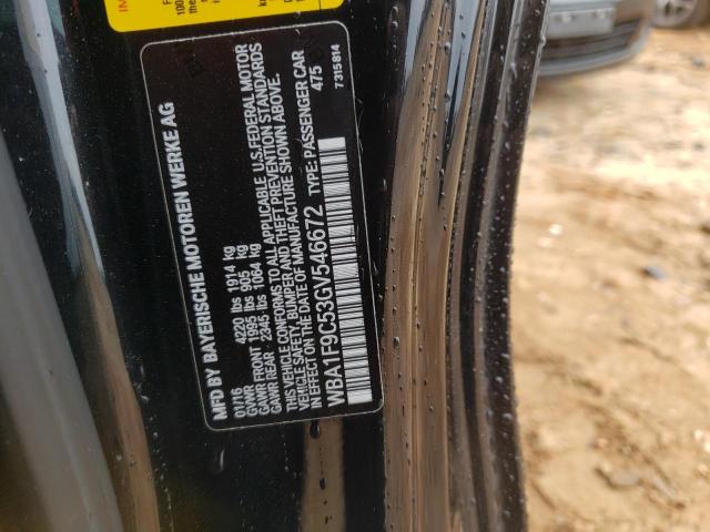 WBA1F9C53GV546672 - 2016 BMW 228 I SULEV BLACK photo 12