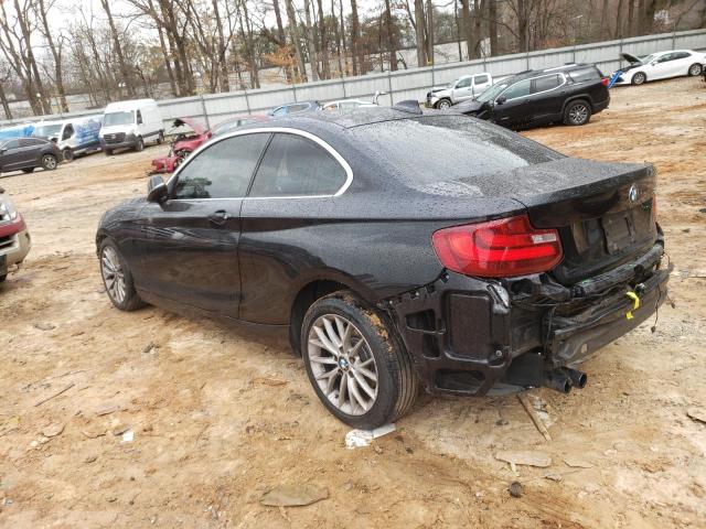 WBA1F9C53GV546672 - 2016 BMW 228 I SULEV BLACK photo 2