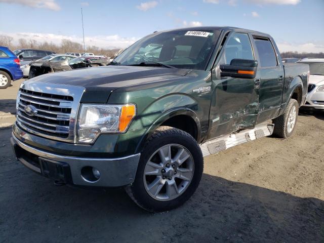 1FTFW1ET8DKD04253 - 2013 FORD F150 SUPERCREW GREEN photo 1