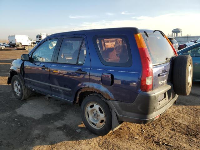 JHLRD78404C001104 - 2004 HONDA CR-V LX BLUE photo 2