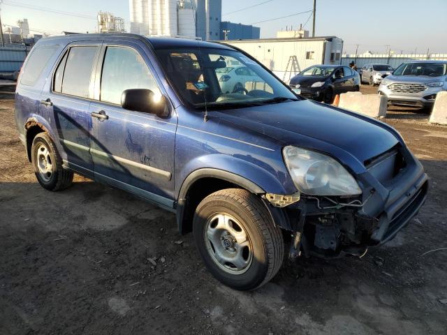 JHLRD78404C001104 - 2004 HONDA CR-V LX BLUE photo 4