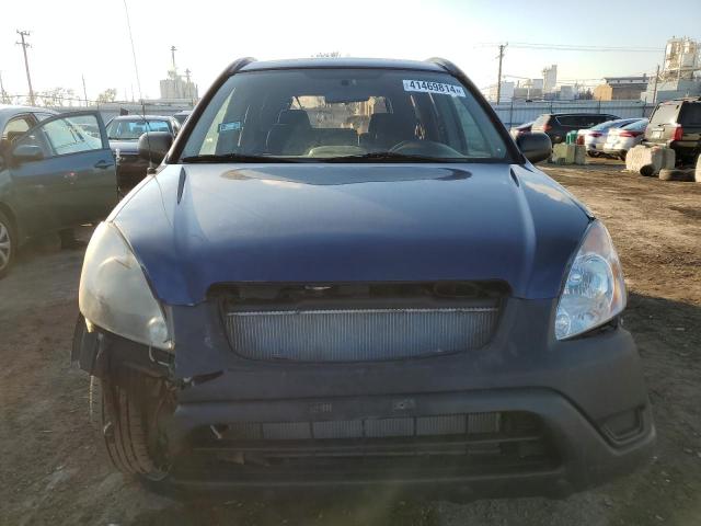 JHLRD78404C001104 - 2004 HONDA CR-V LX BLUE photo 5