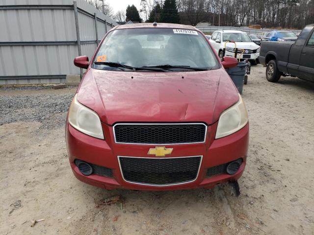 KL1TD66E69B328264 - 2009 CHEVROLET AVEO LS 勃艮第红 照片 5