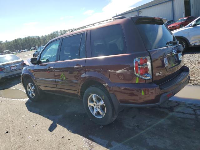 5FNYF28507B014201 - 2007 HONDA PILOT EXL BURGUNDY photo 2