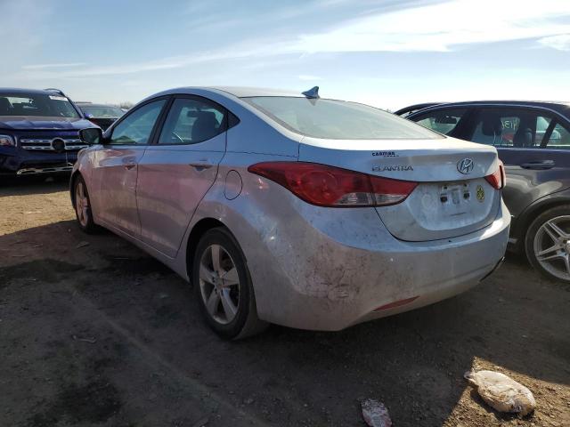 5NPDH4AE1DH290785 - 2013 HYUNDAI ELANTRA GLS SILVER photo 2