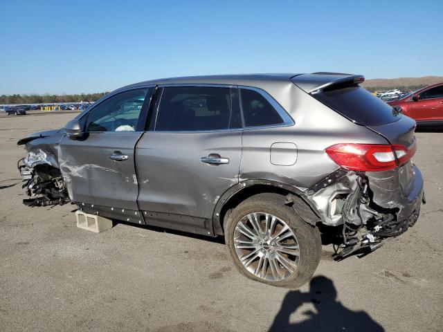 2LMTJ8LR2GBL60222 - 2016 LINCOLN MKX RESERVE Gris photo 2