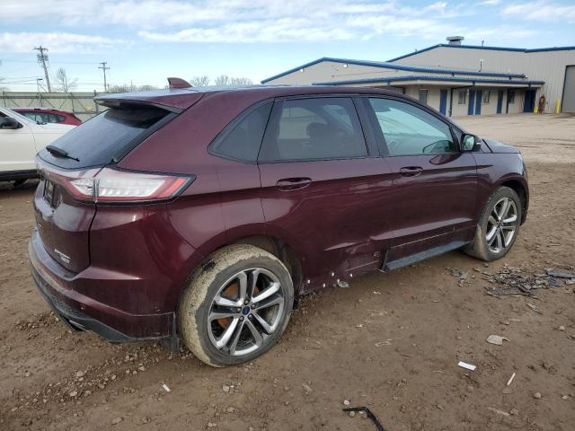 2FMPK4AP4JBB84494 - 2018 FORD EDGE SPORT BURGUNDY photo 3