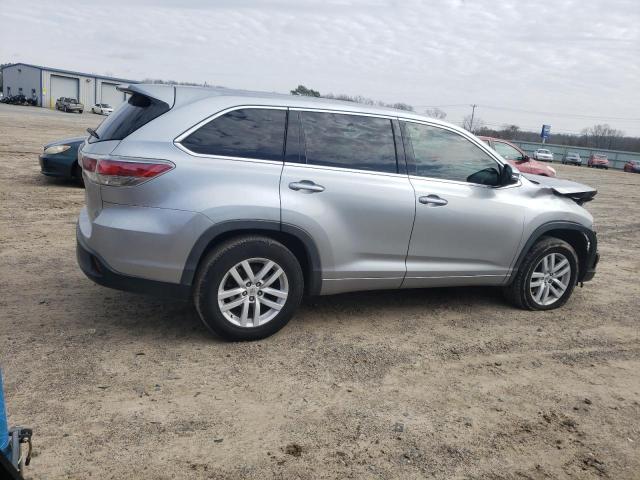 5TDZKRFH6FS081529 - 2015 TOYOTA HIGHLANDER LE SILVER photo 3