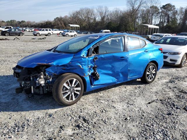 3N1CN8EV1ML833514 - 2021 NISSAN VERSA SV BLUE photo 1