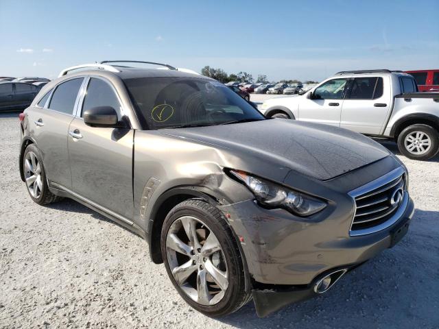 JN8BS1MW3DM100202 - 2013 INFINITI FX50 GRAY photo 4