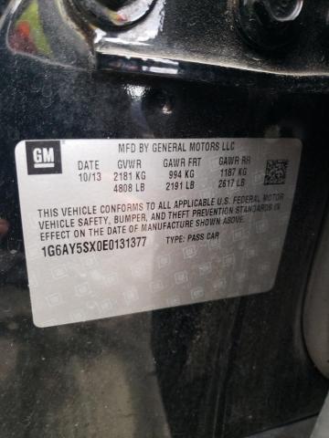 1G6AY5SX0E0131377 - 2014 CADILLAC CTS PERFORMANCE COLLECTION Черный фото 13