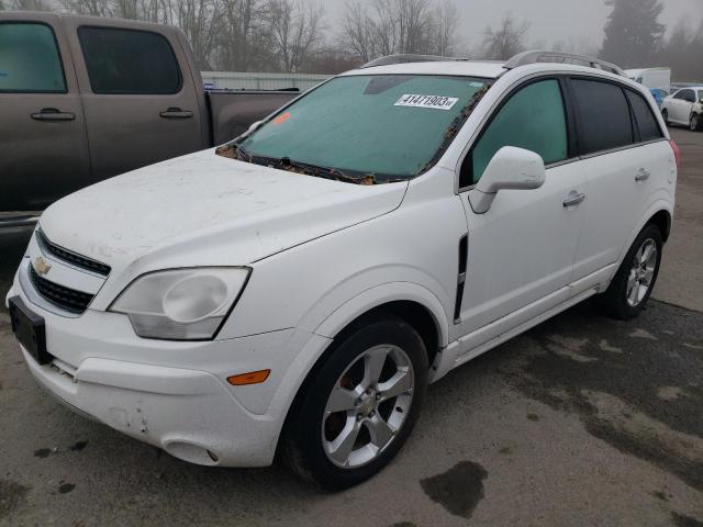 3GNAL4EK0ES674332 - 2014 CHEVROLET CAPTIVA LTZ WHITE photo 1