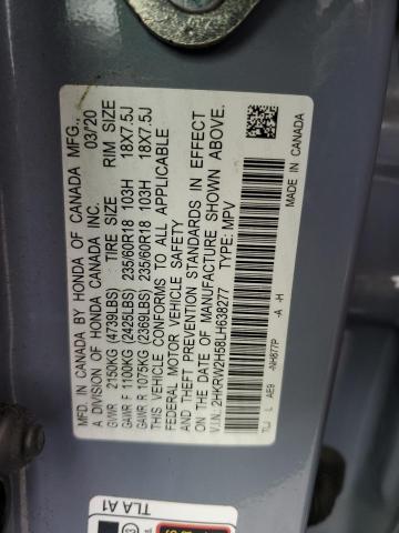 2HKRW2H58LH638277 - 2020 HONDA CR-V EX TURQUOISE photo 13