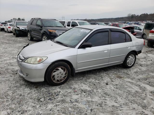 2HGES16505H615452 - 2005 HONDA CIVIC LX SILVER photo 1