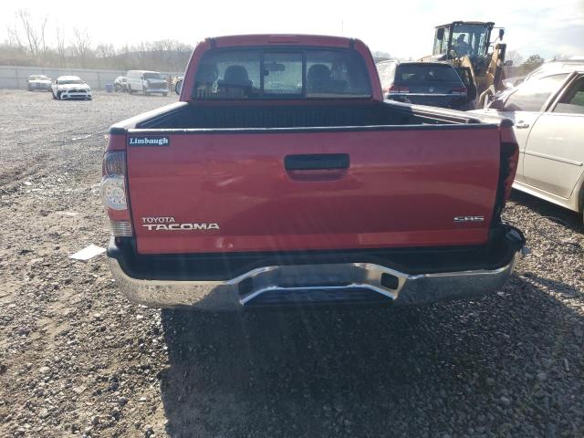 5TFTX4CN9BX006221 - 2011 TOYOTA TACOMA ACCESS CAB RED photo 6