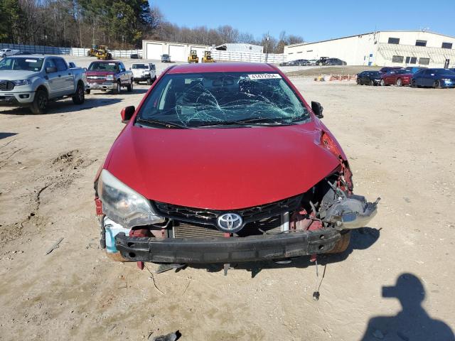 2T1BURHE4EC204623 - 2014 TOYOTA COROLLA L RED photo 5