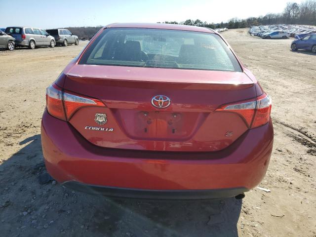 2T1BURHE4EC204623 - 2014 TOYOTA COROLLA L RED photo 6