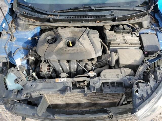 KMHD35LH1HU381719 - 2017 HYUNDAI ELANTRA GT BLUE photo 11