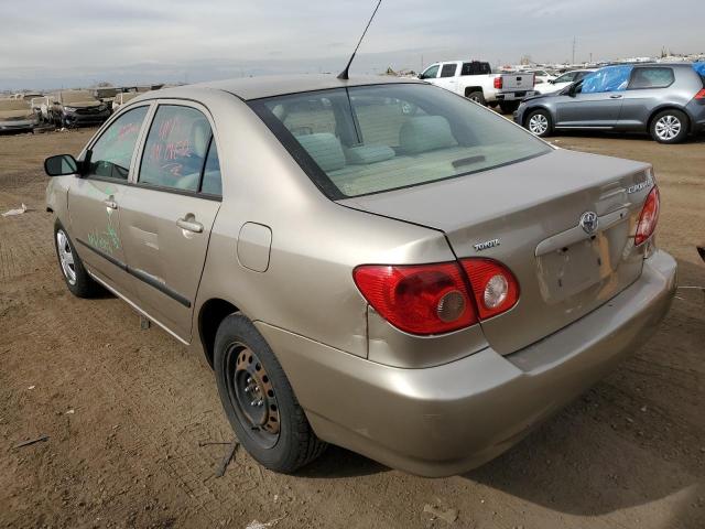 1NXBR32E38Z979344 - 2008 TOYOTA COROLLA CE GOLD photo 2