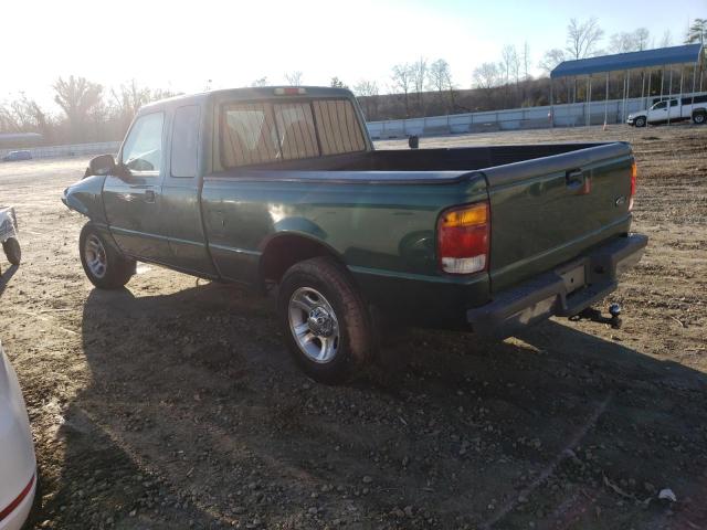 1FTYR14VXXPB56679 - 1999 FORD RANGER SUPER CAB GREEN photo 2