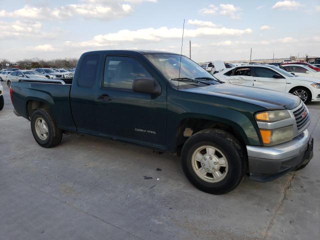 1GTCS196748216472 - 2004 GMC CANYON GREEN photo 4