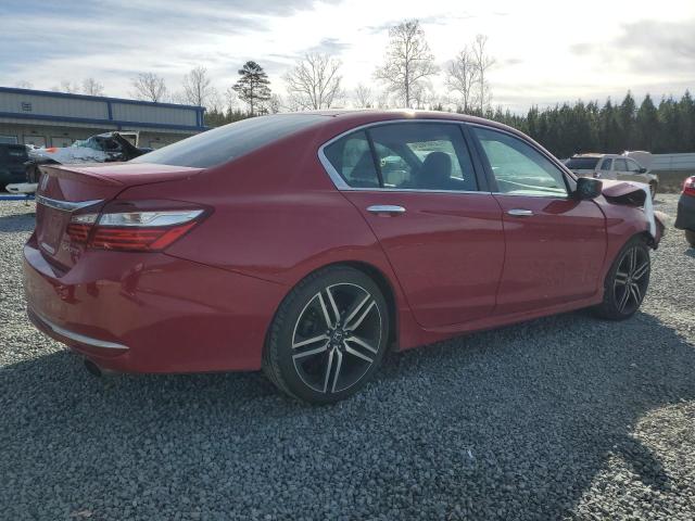 1HGCR2F54GA037267 - 2016 HONDA ACCORD SPORT RED photo 3