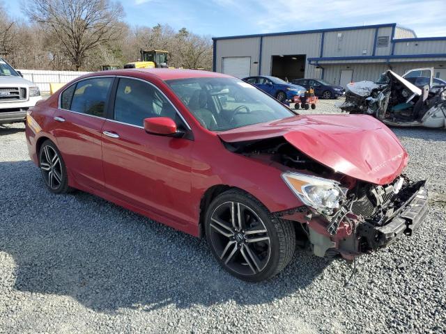 1HGCR2F54GA037267 - 2016 HONDA ACCORD SPORT RED photo 4